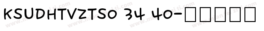KSUDHTVZTS0 34 40字体转换